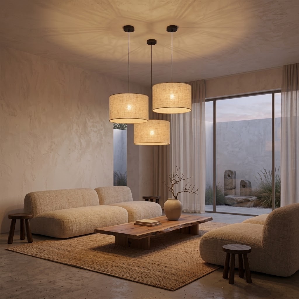 Suspension moderne en tissu