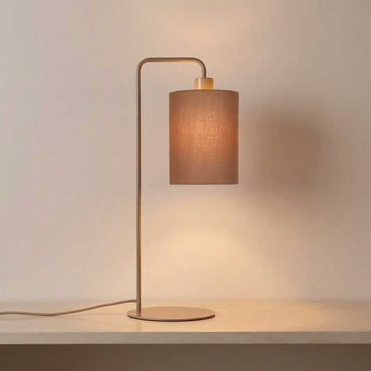 Lampe de table en tissu