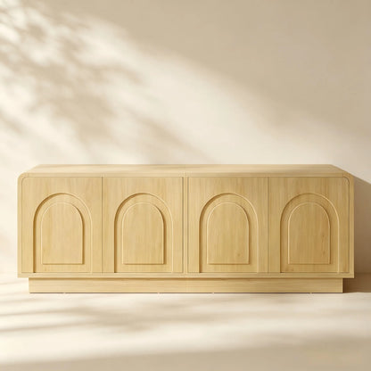 Meuble TV au design cintré