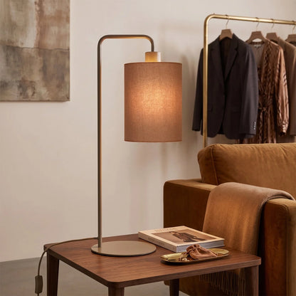 Lampe de table en tissu