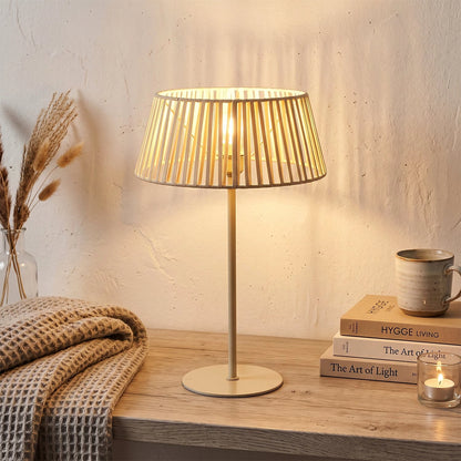 Lampe de table en fil de coton - Design compact